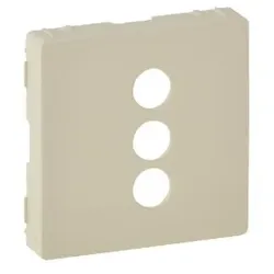 Legrand 754721 Valena Life Abdeckung für RCA 3-fach Einsatz Farbe: Mandelweiß