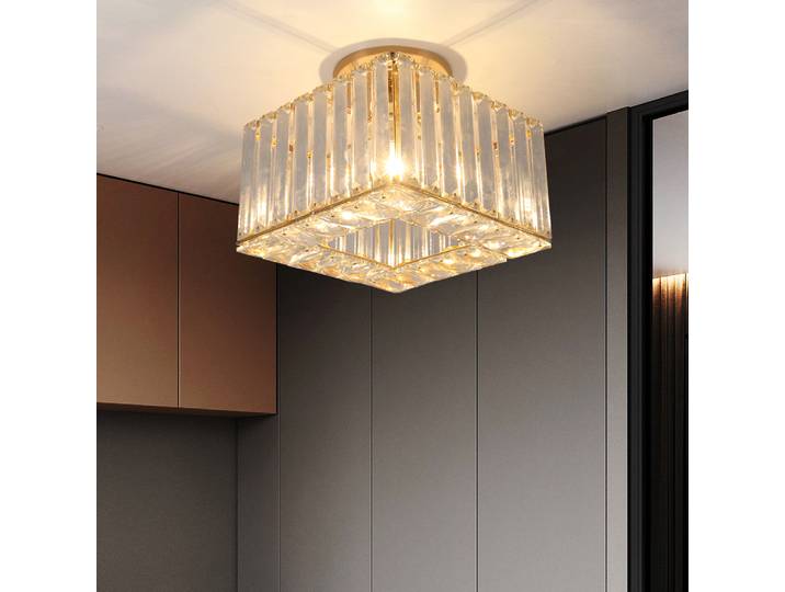 Lustre LED réglable en cristal moderne, plafonnier, îlot de cuisine, luminaires de décoration intérieure, luxe