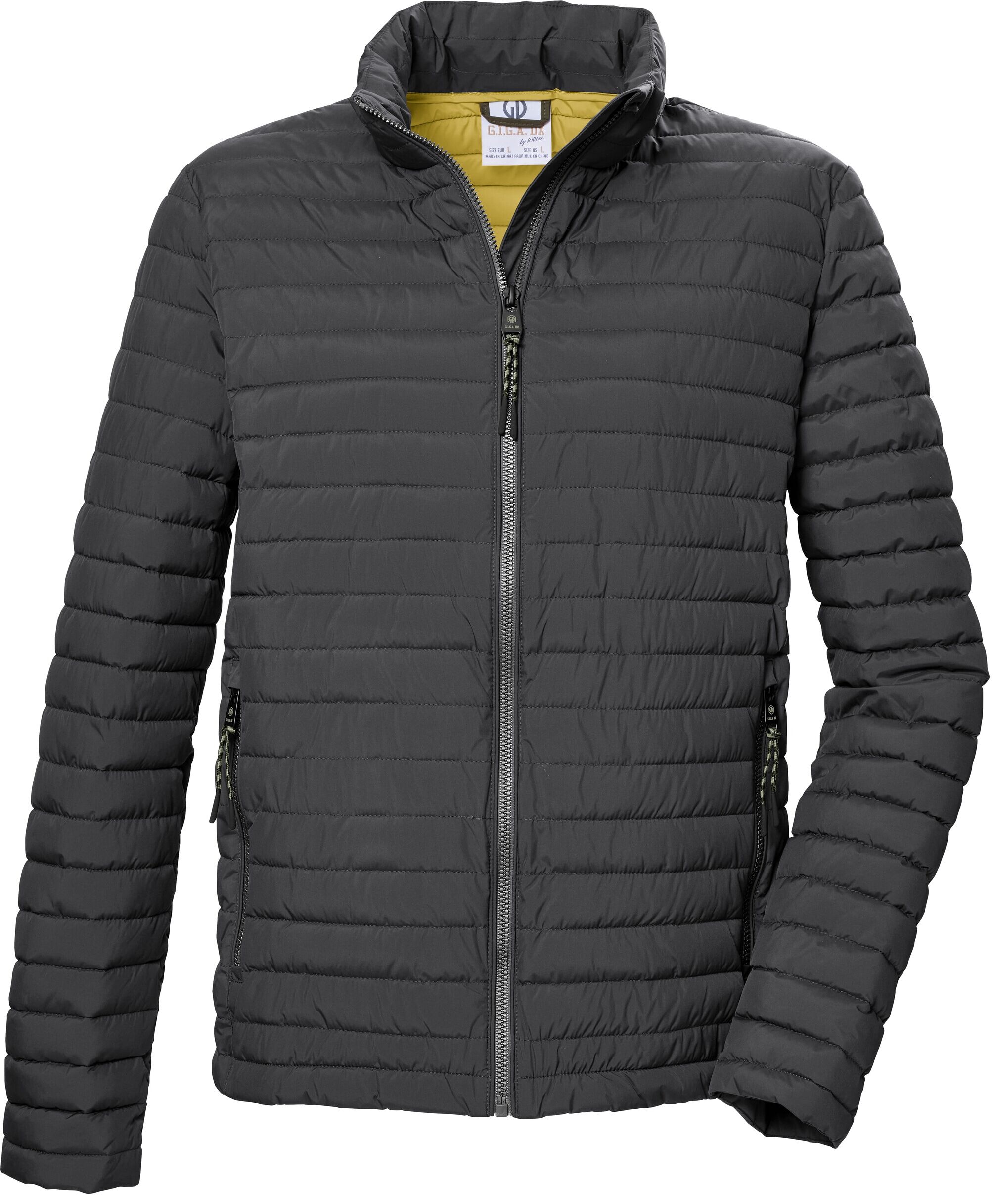 Steppjacke "GS 85 MN QLTD JCKT", Herren, Gr. L, grau (anthrazit), Obermaterial: 100% Polyester.Futter: 100% Polyester.Füllung: 100% Polyester, G.I.G.A. DX BY KILLTEC, Jacken Steppjacke, leichte, winddichte und wasserabweisende Herrenjacke anthrazit L