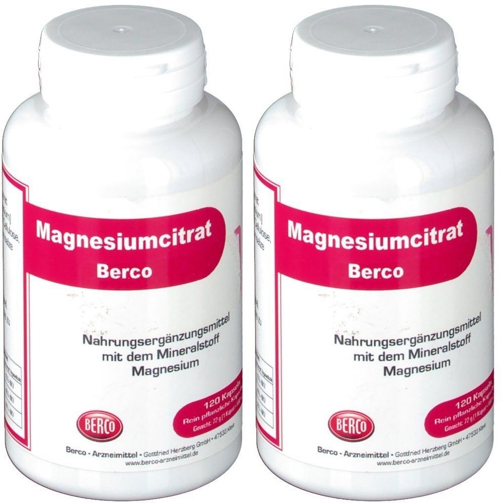 Magnesiumcitrat Berco Kapseln 2x 2x120 St