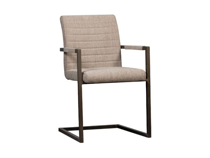 Design Freischwinger Stuhl „Basso“ Sand Melange De Eekhoorn
