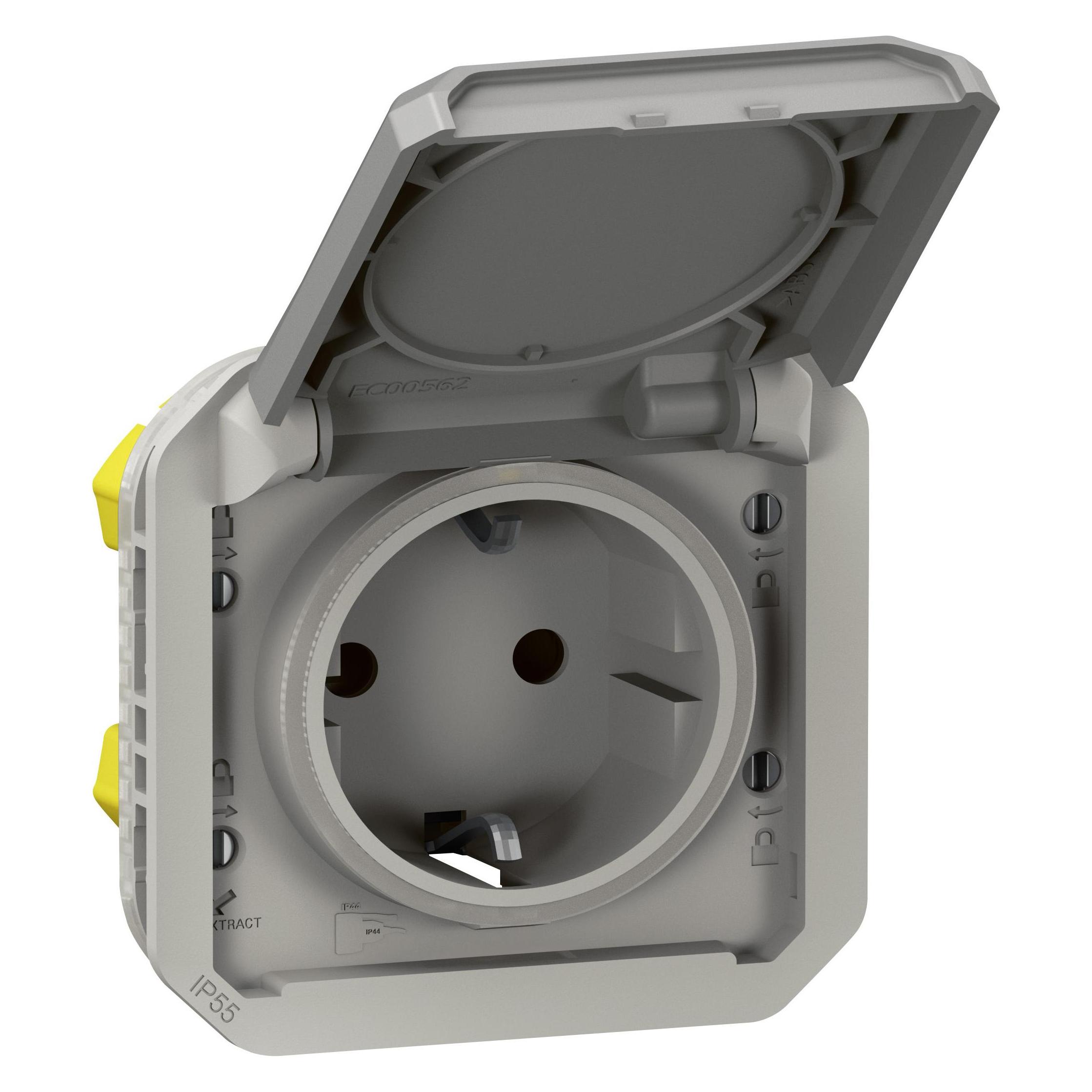 Legrand Plexo New Einsatz, Feuchtraum-Steckdose (069570L)