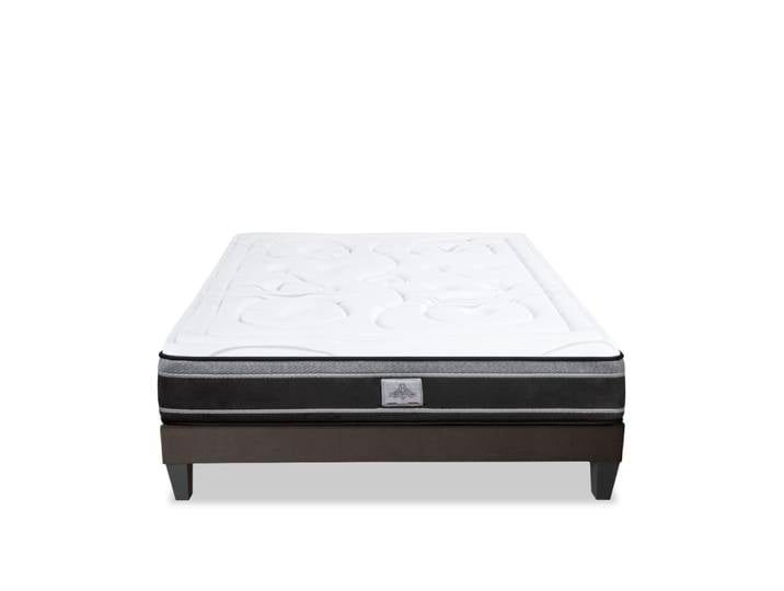 Ensemble matelas sommier bois 160x200