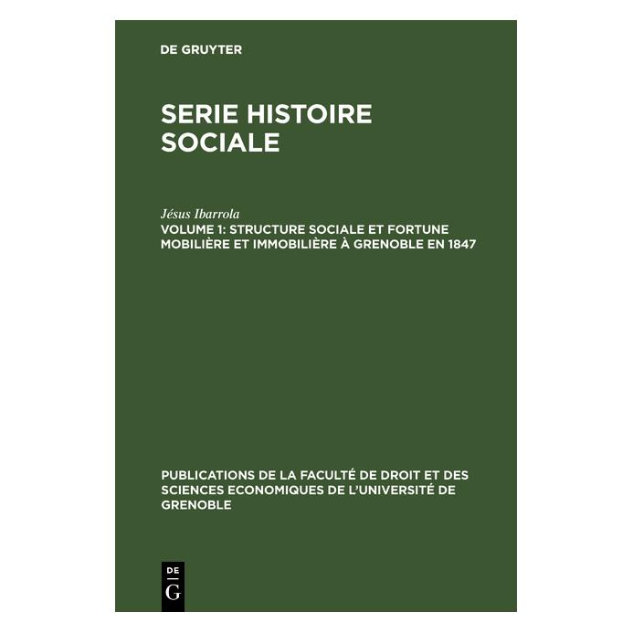 De Gruyter Ibarrola:Structure sociale et fortune m (Französisch, Hardcover, Jésus Ibarrola) (67767062)