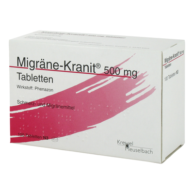 HERMES Arzneimittel GmbH MIGRÄNE KRANIT 500 mg Tabletten 100 St 03438056