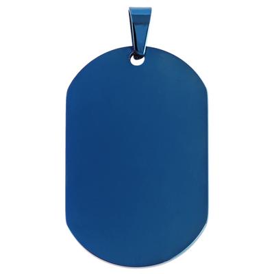 Kettenanhänger ADELIA´S "stylischer Schmuck Anhänger aus Edelstahl", blau, Schmuckanhänger, Damen, Edelstahl, Kettenanhänger