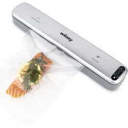 WEASY Wëasy  Vakuumiergerät SIL85 / 30 cm /  Edelstahl / professionelle Aufbewahrung von Lebensmitteln trocken & feucht / 10 waschbare Beutel / 85 W