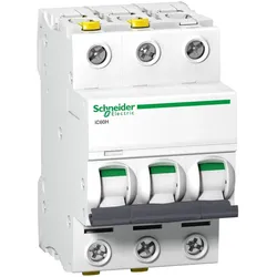 Schneider Electric A9F08304 Leitungsschutzschalter iC60H, 3P, 4A, D Charakteristik