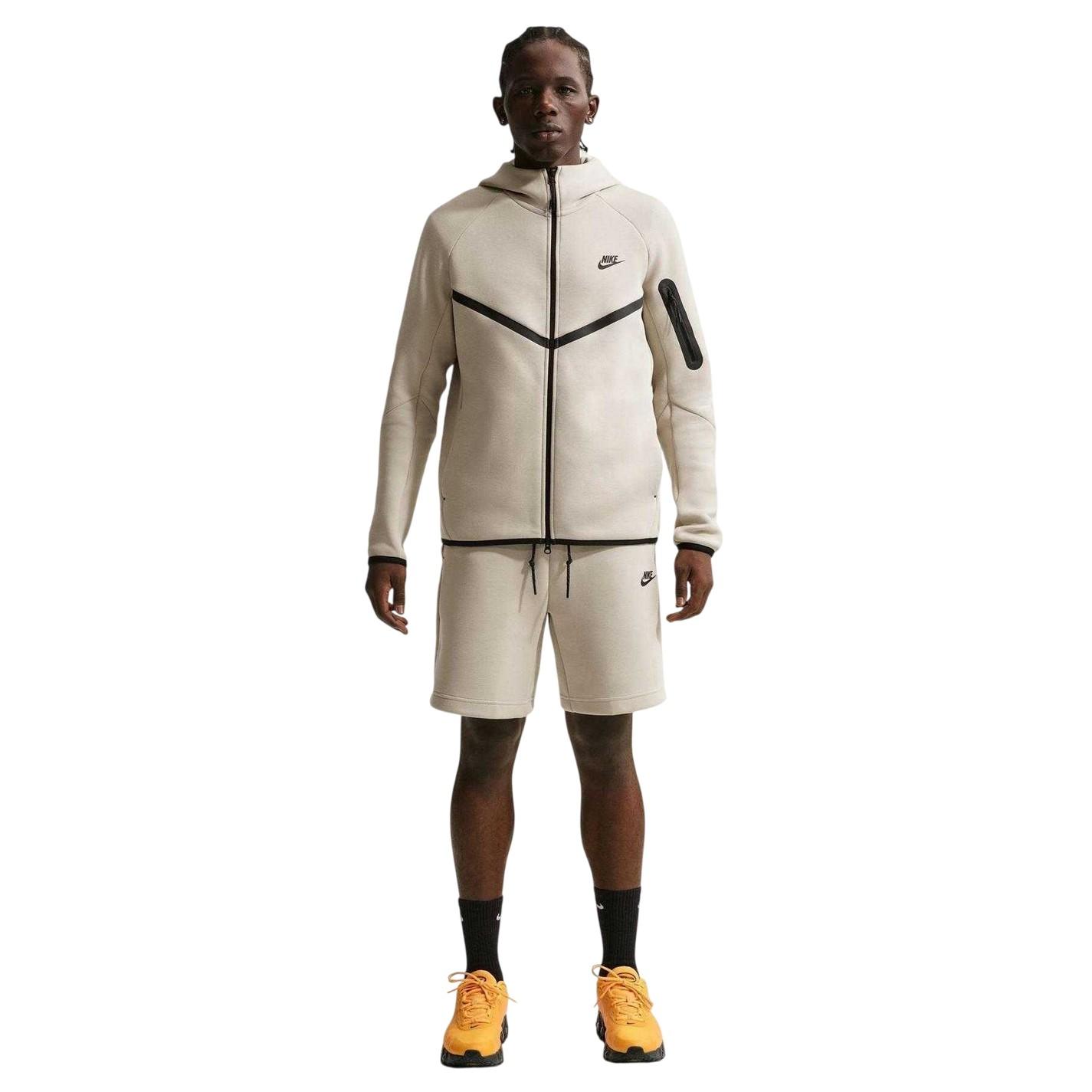 Nike - "Tech" Hoodie mit durchgehendem Reißverschluss für Herren (Cremefarbe)
