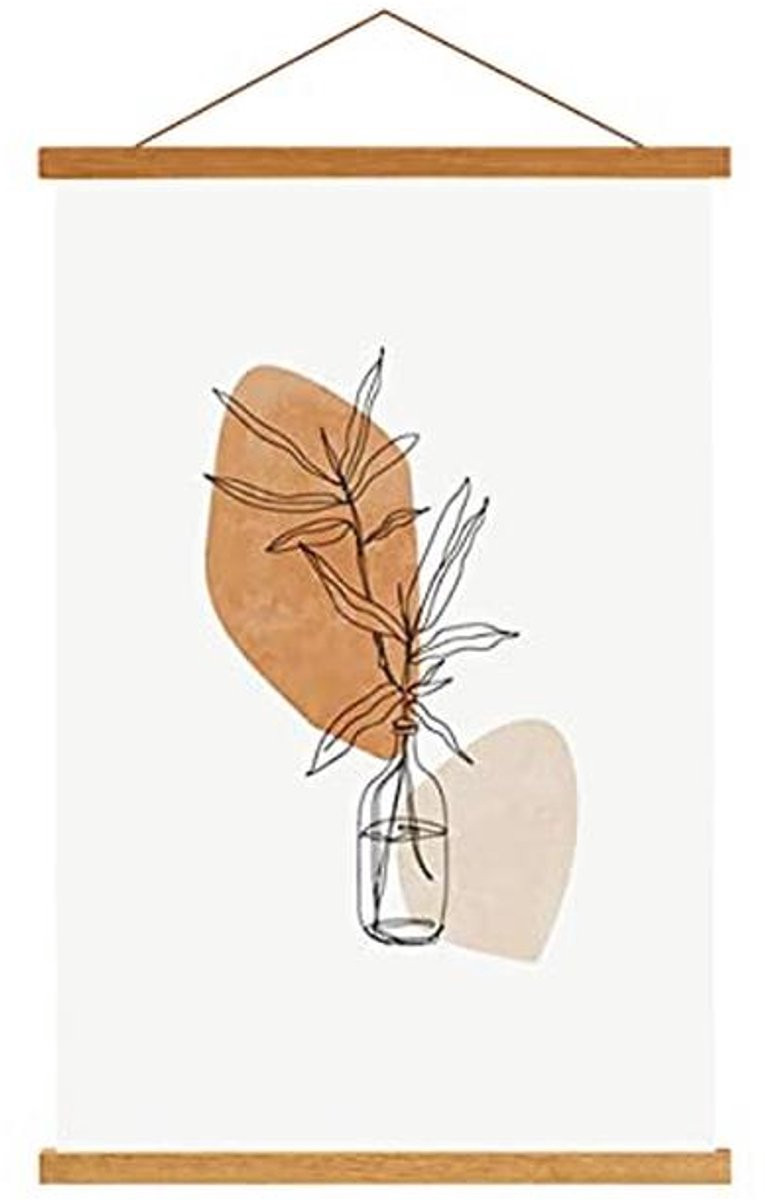Magnetische Houten Posterhanger Decoratieve Fotohouder