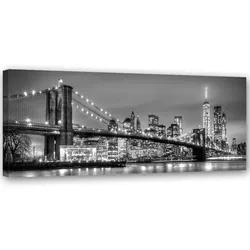 LEINWANDBILD New York Brooklyn Brücke 90x30cm