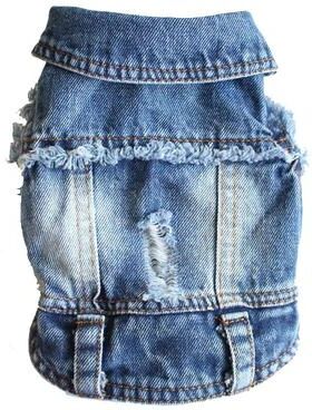 Pet Hub Denim Cowboy Pet Dog Coat   Small Dog Jeans Jacket & Vest   Puppy Outfits & Cat Clothes XS 3
