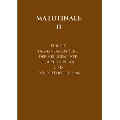 Matutinale II, Taschenbuch von R. Hofer, Tredition, 978-3-7497-7018-2