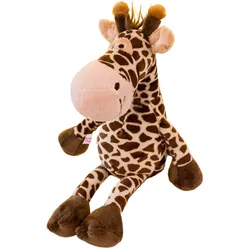 Plüsch Maskottchen Kuscheltier Giraffe Braun 28cm