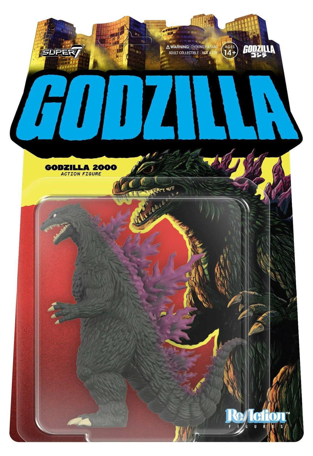 Super7 Godzilla Toho ReAction actiefiguur Godzilla 2000, 10 cm