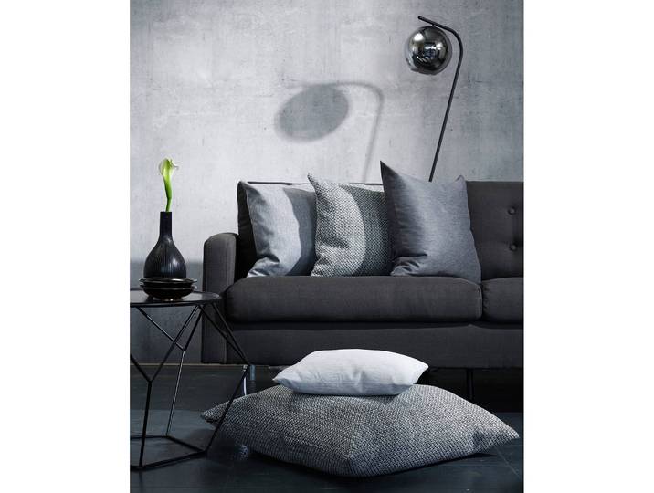 Housse de coussin Vermont Gris/Gris 70 x 70cm Tissu