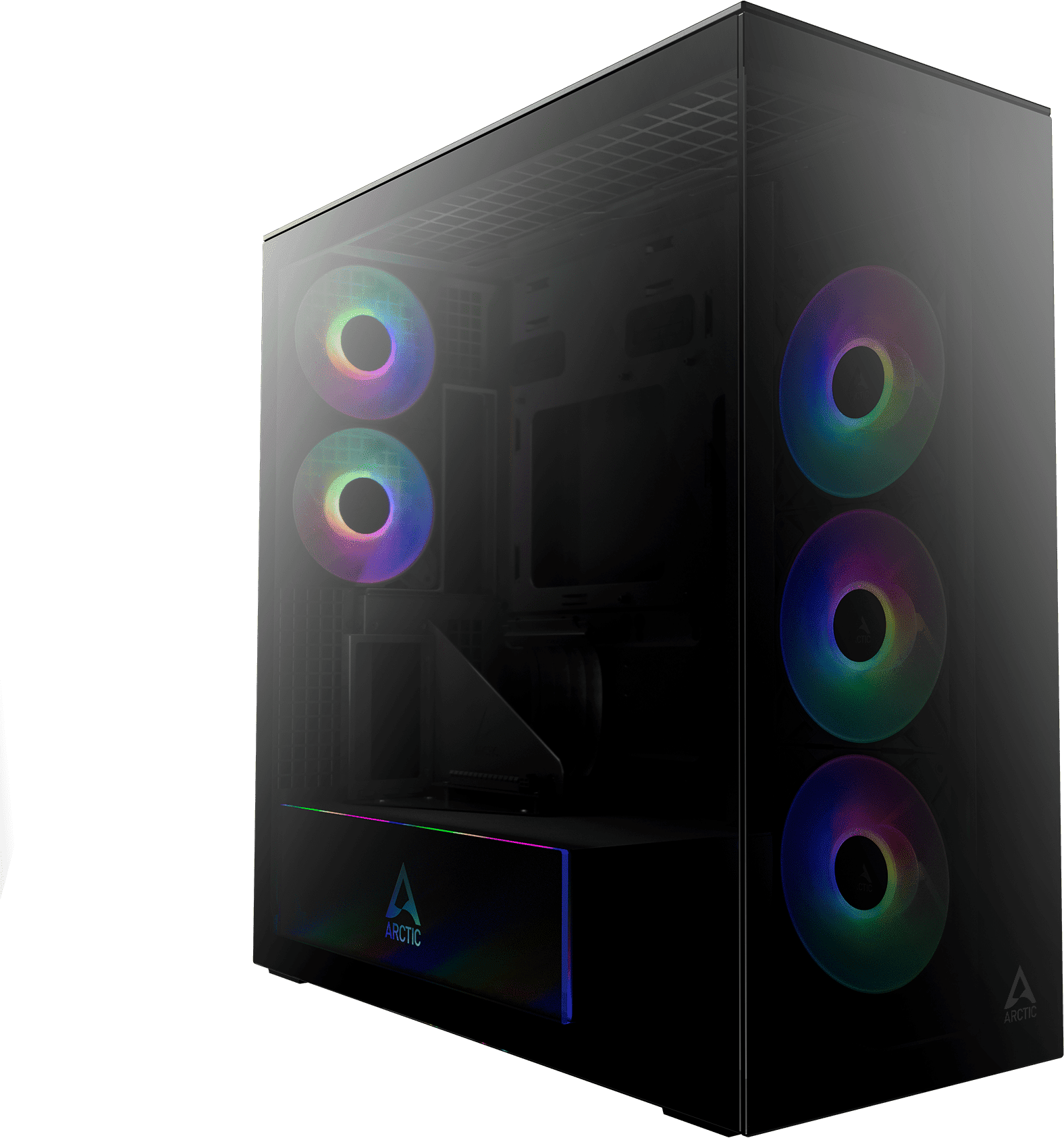Arctic Xtender VG (Black) Premium E-ATX PC-Geh&auml;use mit vertikale...
