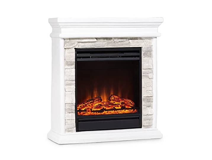 Klarstein Nevis Peak Cheminée électrique - cheminée électrique 1800 W\, avec Simulation de Flamme LED\, Fonction de Chauffage indépendante de 10 à 30 ° C\, minuterie hebdomadaire\, télécommande Incluse