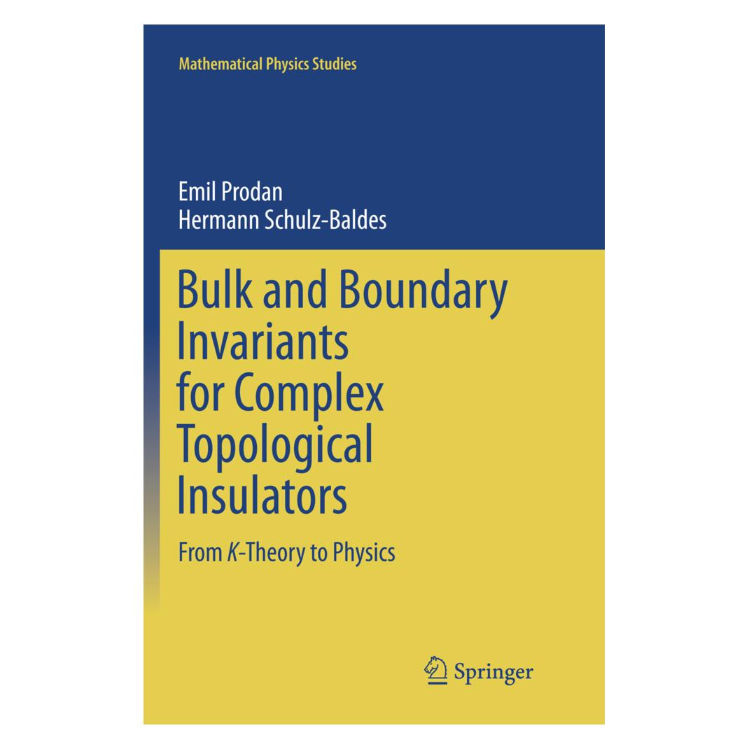 Springer Bulk and Boundary Invariants for Complex Topological Insulators (Englisch, Softcover, Emil Prodan, Hermann Schulz-Baldes) (56004826)