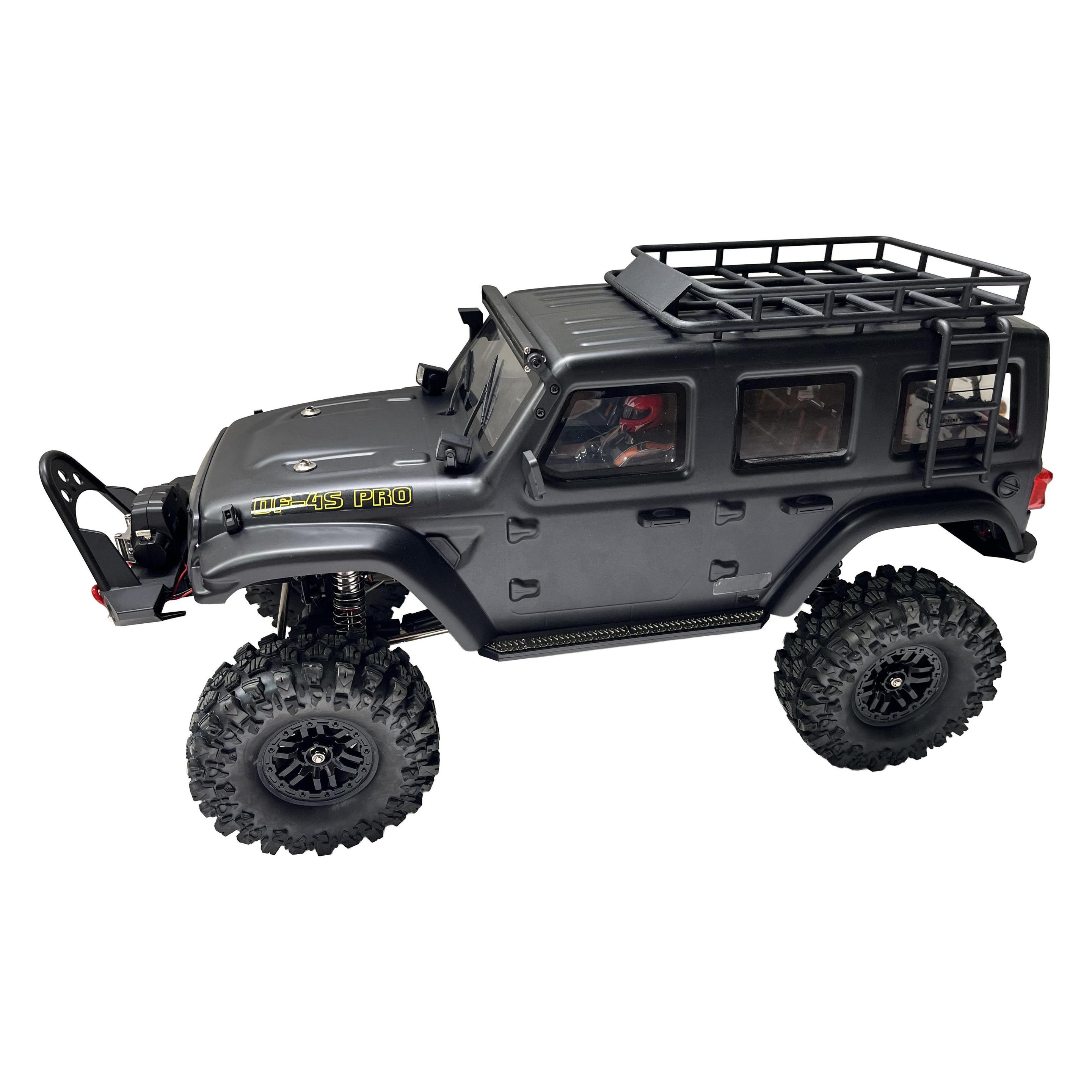DF-Models DF-4S PRO BL Crawler 1:10 Scale RTR - Flat Black (RTR Ready-to-Run) (3226)