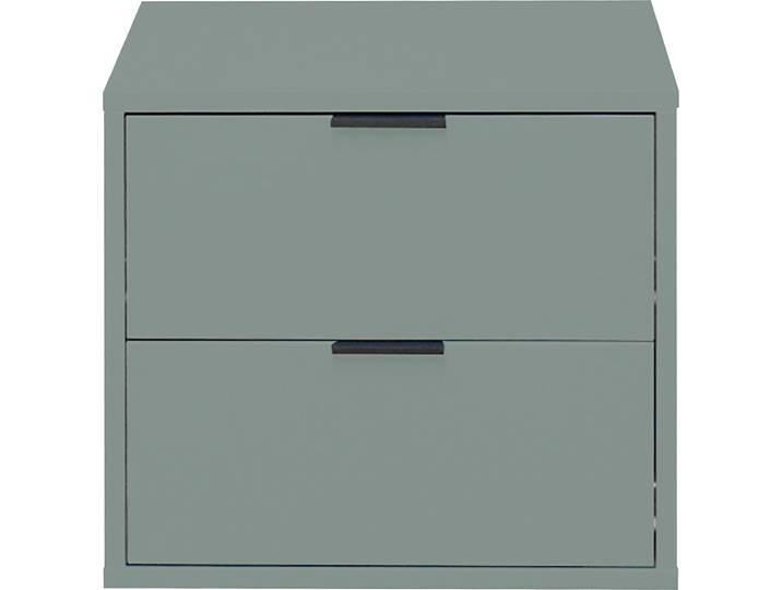 Kommode MÄUSBACHER Bonnie , grün (pine grün matt), B:51cm H:47cm T:45cm, Holzwerkstoff, Sideboards, Kommode, 2 Schubkästen Kommode