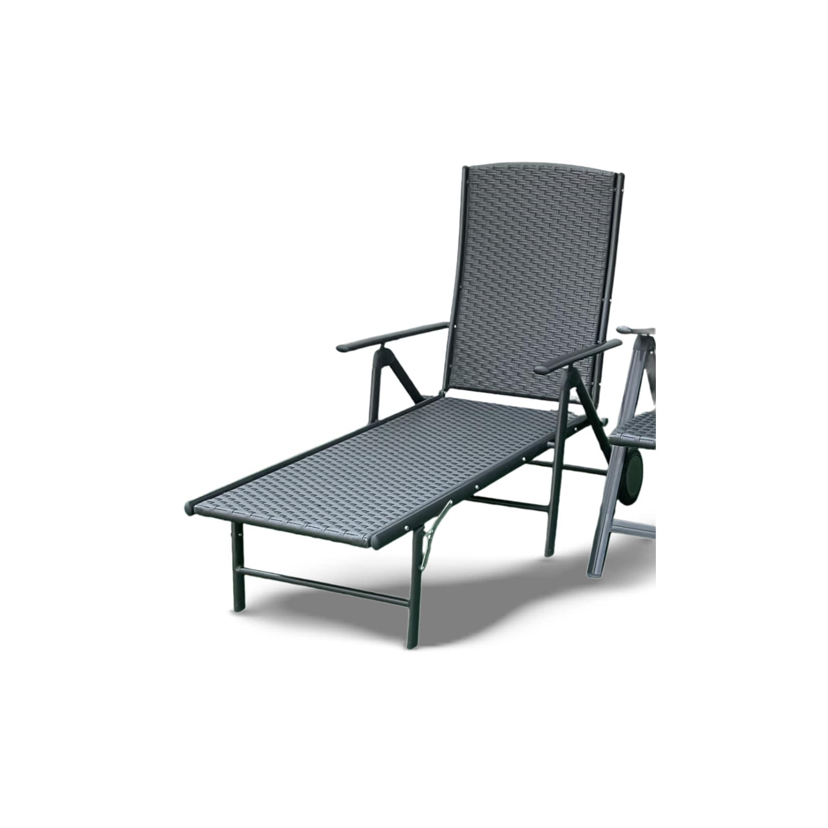 Sedex Sedex Klappliege Palma Graphit – Hularo® Flechtfaser