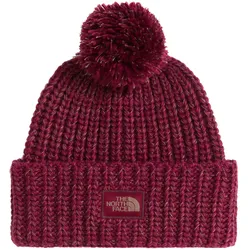 The North Face Cozy Chunky Cabin Bommelmütze - STK - Burgundy Crush/Utility