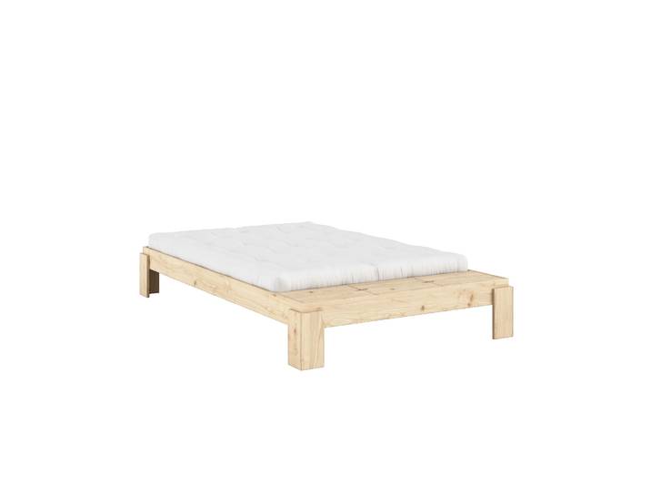 Stauraumbett KARUP DESIGN Layers Bed Bench, Bettgestell mit Aufbewahrungsbank, mehrere Grössen , beige (natur), B:148cm H:36cm L:240cm, Betten, Stauraumbett, inkl. Lattenrost, excl. Matratze, FSC-zertifiziertes Massivholz
