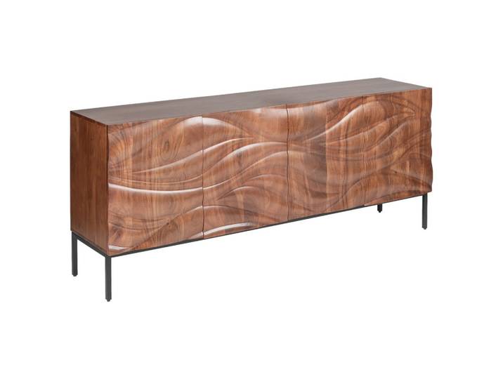 Sideboard Wave Walnussfarben