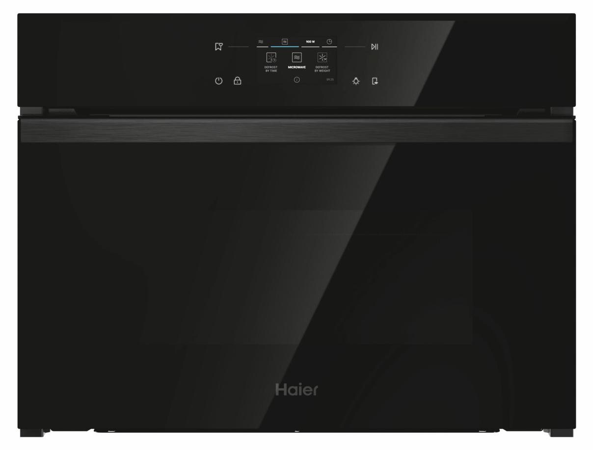 Haier H4MWID69C6NQB, Integriert, Kombi-Mikrowelle, 44 l, 900 W, Eingebautes Display, Berührung