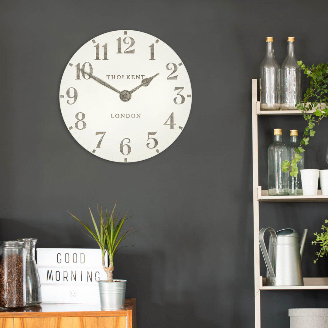 Thomas Kent Arabic Wall Clock Cream 30cm H x 30cm W x 5cm D