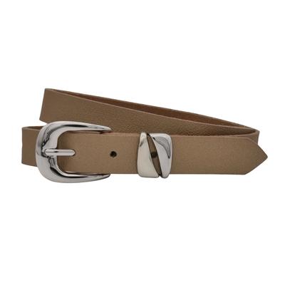 Ledergürtel ANNAMATONI "AnnaMatoni AnnaMatoni Damen Ledergürtel 2,5 cm breit mit", Damen, Gr. TW105, gold 999, 100% Leder, Gürtel Ledergürtel