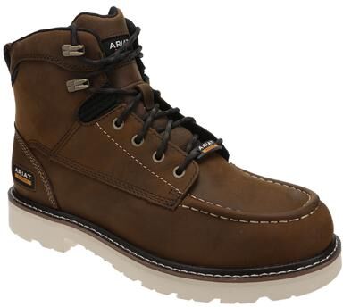 "Ariat Rebar Lift 6"" WP - Mens 11 Brown Boot E2"