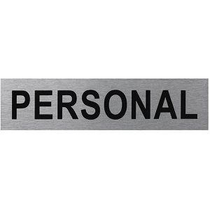 ProPlus Hinweisschild SF972116, Aluminium, 16 x 4 cm, Personal