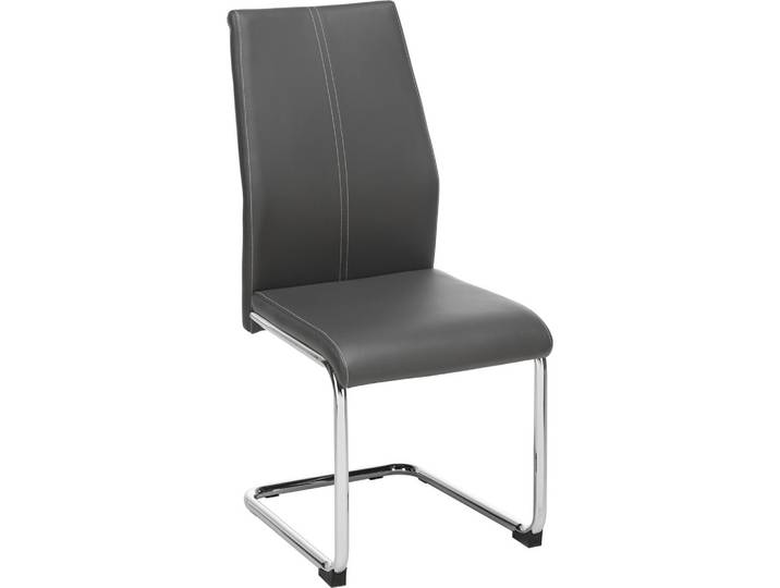 Schwingstuhl Eni in Grau Lederlook
