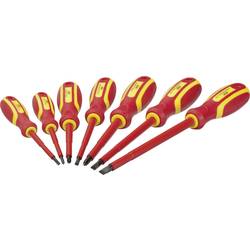 Vigor VDE Schraubendreher-Set 7teilig Schlitz, Kreuzschlitz Phillips V2027