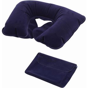 Böttcher-AG Nackenkissen Comfortable, aufblasbar, blau, U-Form