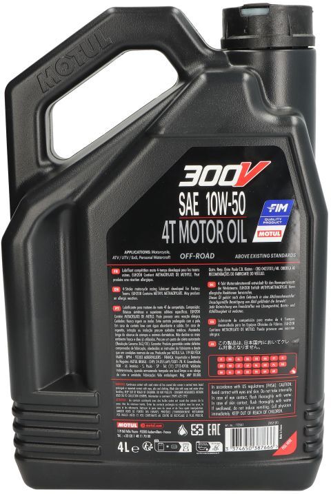 Motul Olio motore 4T 112561 300VROFF 10W50 4L