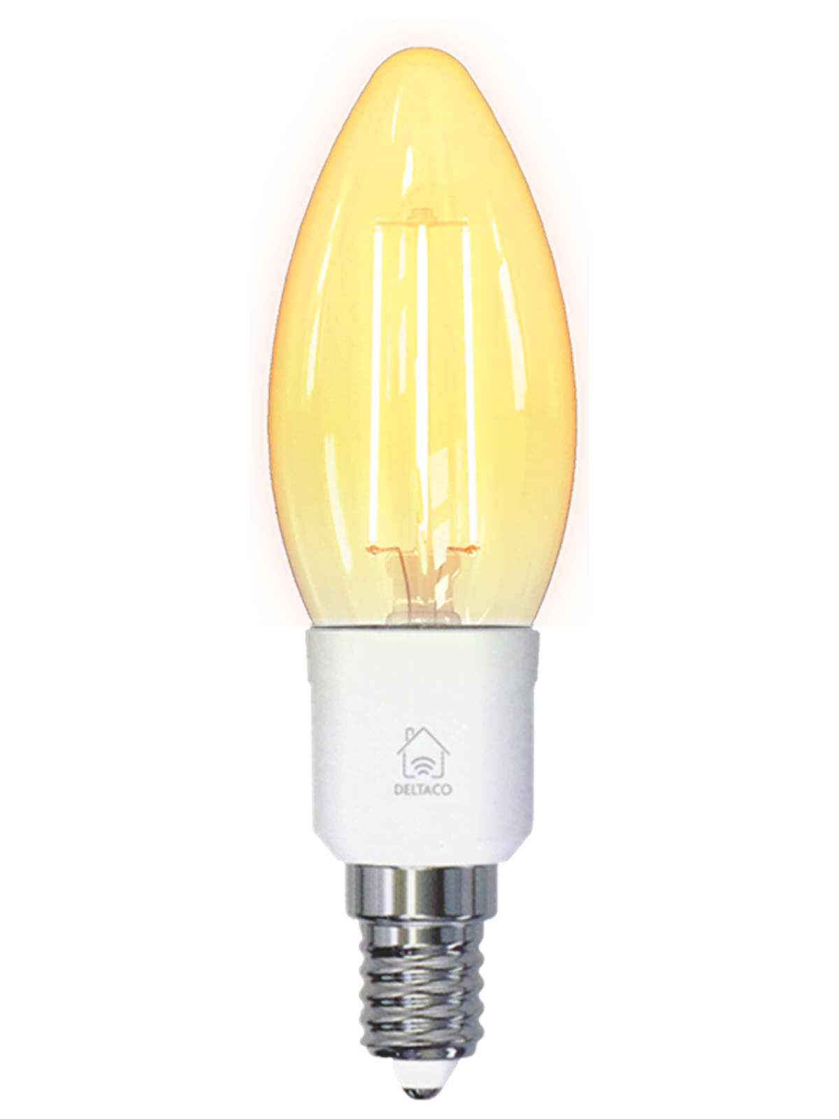 Deltaco SMART HOME LED filament lamp E14 WiFI 2.4GHz 4.5W 400lm dimmable 220-240V white