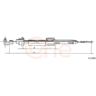 COFLE Gaszug 110282 für RENAULT