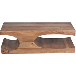 FineBuy, Couchtisch + Beistelltisch, Couchtisch (70 x 118 x 38 cm)