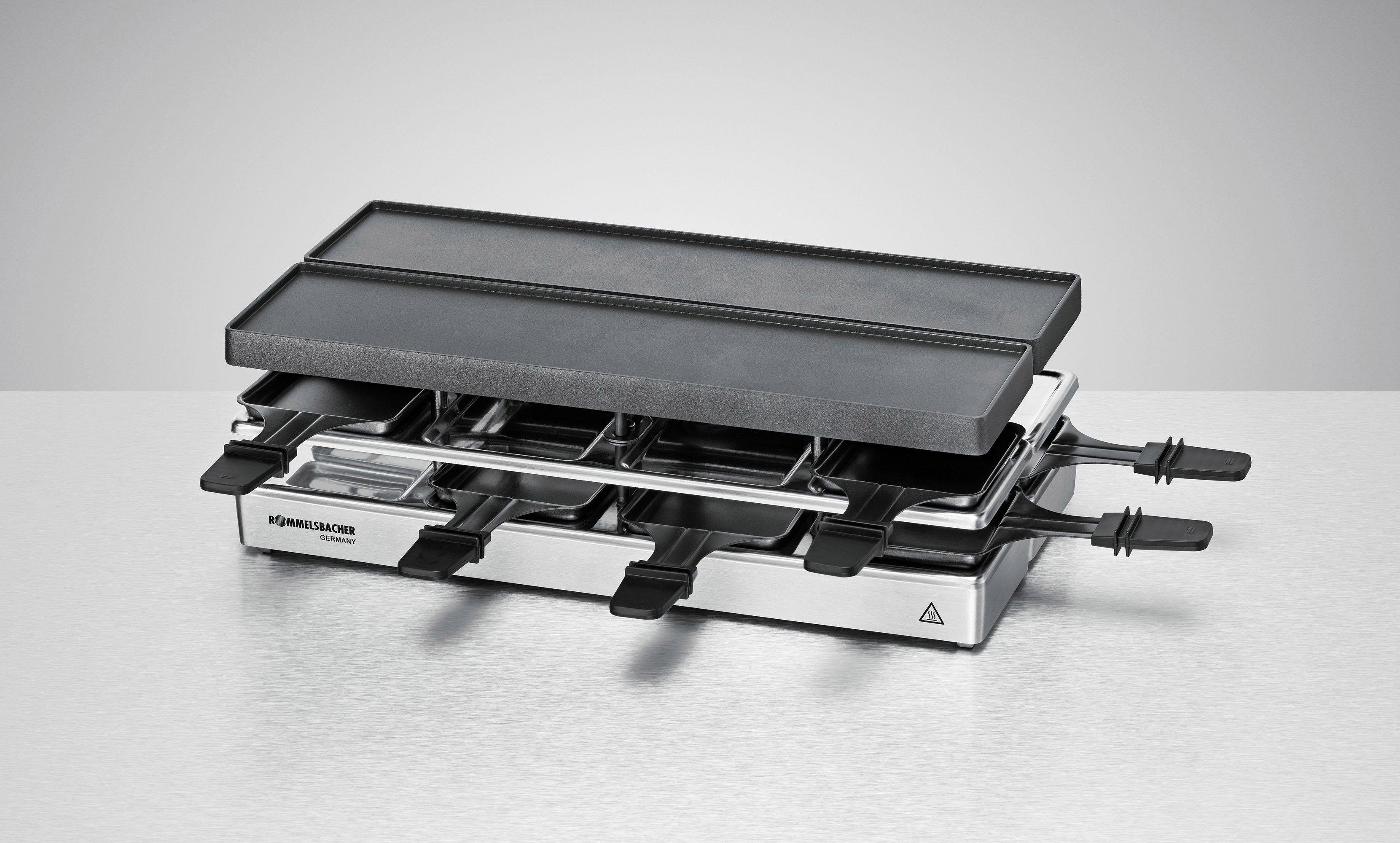 ROMMELSBACHER Raclette "RC 1600", silber (silberfarben), B:40,8cm H:13,5cm T:43,5cm, Raclettes, Raclette