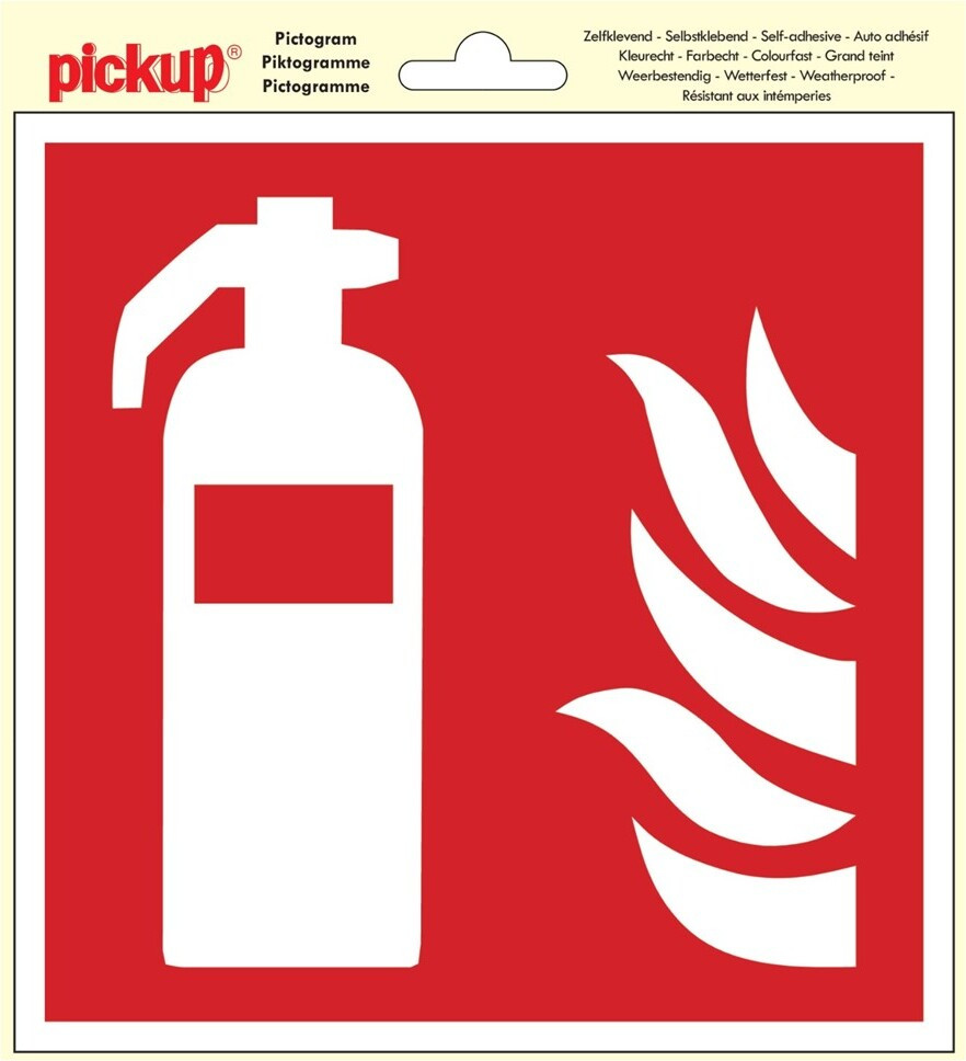 Myosotis Pickup Piktogram Driehoek Sticker 20 x 20 cm