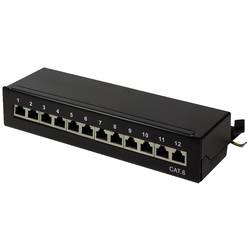 LogiLink NP0017 12 Port Patch-Panel CAT 6 1 HE Mehrfarbig Bestückt