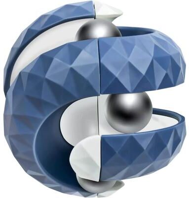 Uplift Treasures Orbit Ball Cube Anti Stress Fidget Toy blue