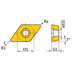 Optimum HM-Ersatzwendeplatten ISO DCMT11T304