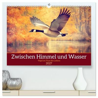 Zwischen Himmel und Wasser (hochwertiger Premium Wandkalender 2027 DIN A2 quer), Kunstdruck in Hochglanz