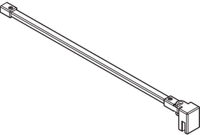 Kermi Liga Stabilisierung ZDSSS90LI1201K 90Grad, Länge 1220mm, silber/mattglanz