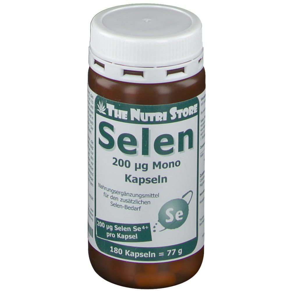 Selen 200 µg Mono Kapseln 180 St