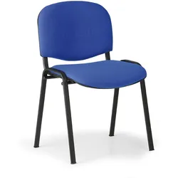 Konferenzstuhl VIVA, schwarze Füße, blau